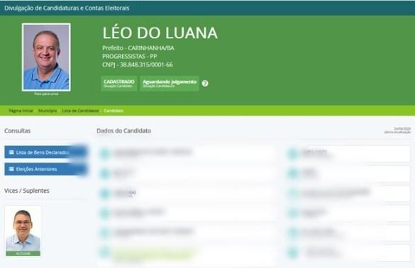 Carinhanha: Léo do Luana e Gilvan Crente registram candidaturas na Justiça Eleitoral.