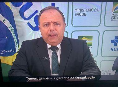 Ministro da Saúde diz que Brasil já tem 354 mi de doses das vacinas garantidas e critica a Pfizer.