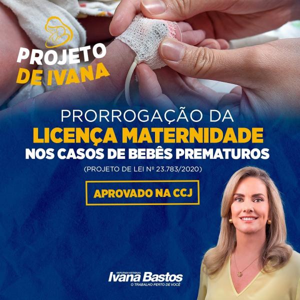 CCJ aprova projeto de Ivana Bastos que prorroga licença maternidade no caso de bebê prematuro.