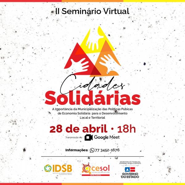 Cesol Sertão Produtivo: II Seminário Cidades Solidárias.
