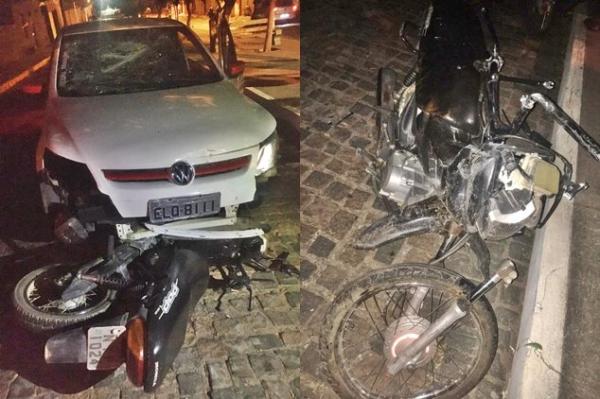 Motorista é detido após atropelar jovem na calçada em Palmas de Monte Alto.