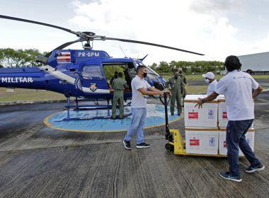 Bahia recebe na sexta lote com 566.750 doses de vacinas para aplicação da 2ª dose.