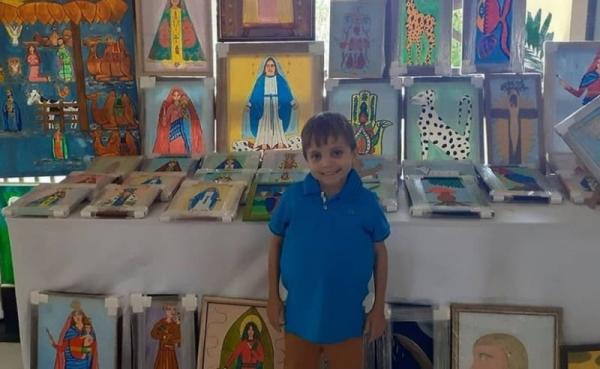 Guanambi: garoto que pintava quadro para pagar tratamento médico morre por complicações da Covid-19; artistas lamentam.