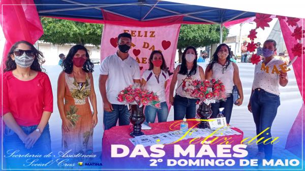 Assistência Social de Matina presta homenagens às mães.