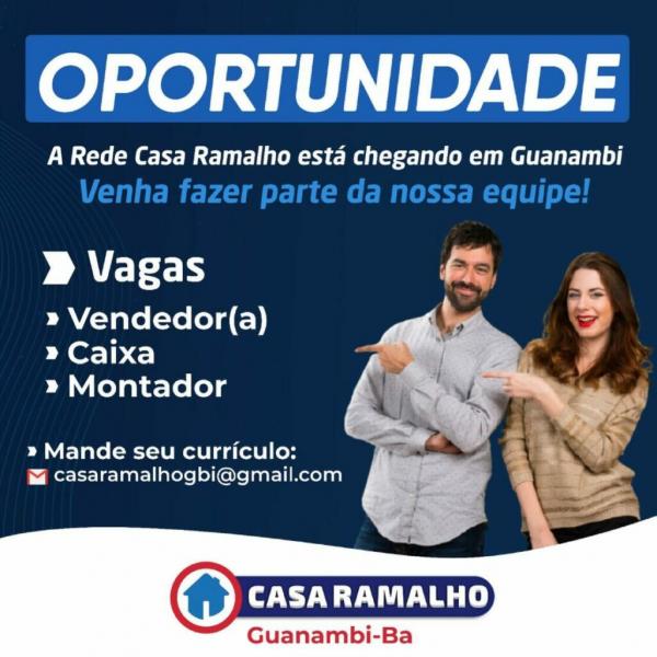 Guanambi vai ganhar uma loja da rede Casa Ramalho Móveis e gera muitos empregos diretos.