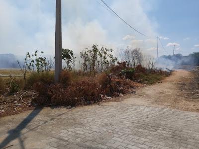 Mais um incêndio no bairro Santa Catarina em Guanambi.
