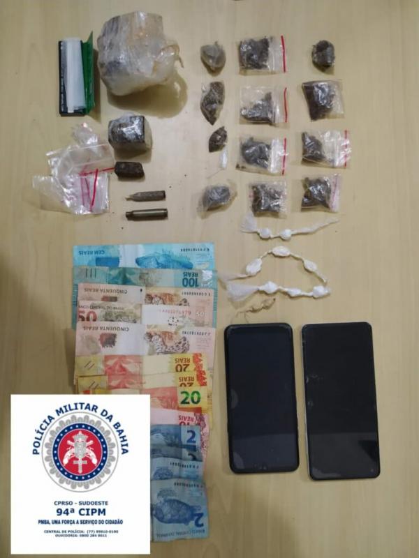 PM prende homem suspeito de tráfico de drogas em Caculé.
