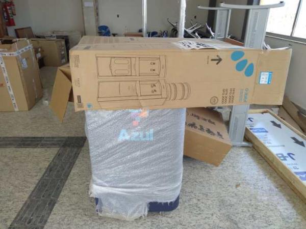 Azul inicia instalação de guichê e equipamentos no Aeroporto de Guanambi.