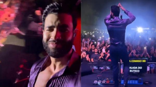 Show de Gusttavo Lima nos Estados Unidos é interrompido pela polícia.