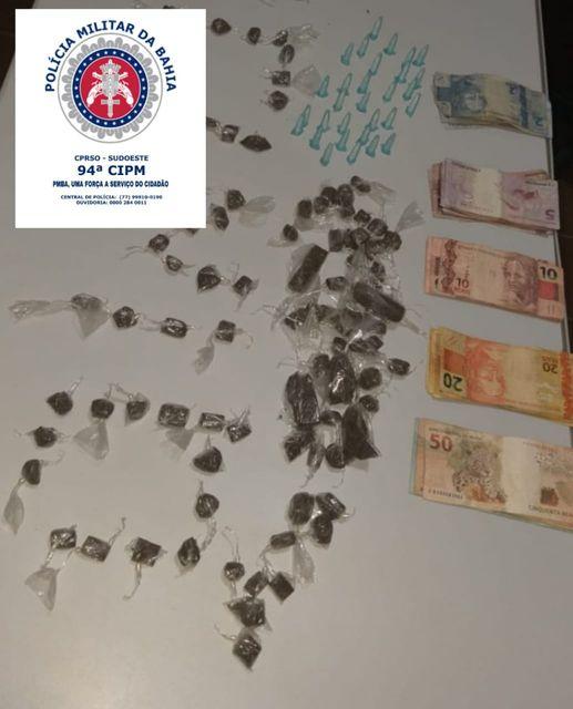 Suspeito de tráfico é preso em Licínio de Almeida.
