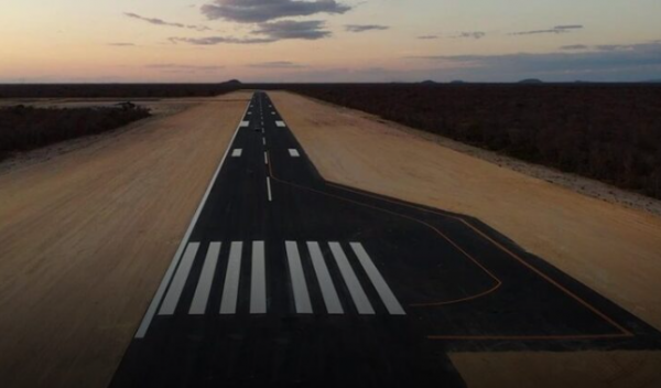 Finalizada a pista do novo aeroporto de Bom Jesus da Lapa.