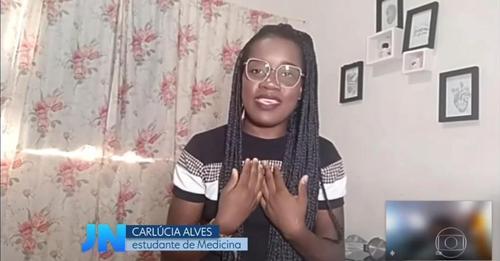 Candibense fala sobre Políticas de Cotas nas Universidades Públicas em edição do Jornal Nacional.