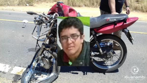 Jovem morreu após colidir motocicleta contra carreta em Caetité.