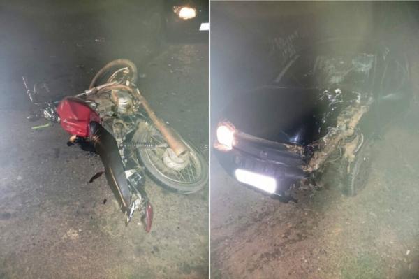 Motociclista morre após colisão entre carro e moto em Caetité.