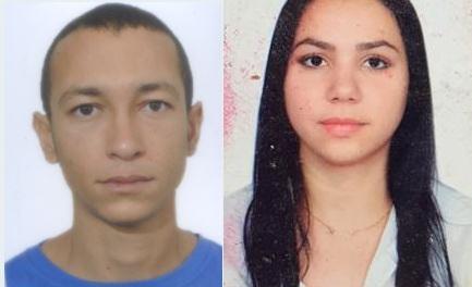 Polícia divulga fotos de casal foragido acusado de transmitir estupro pela internet em Brumado.