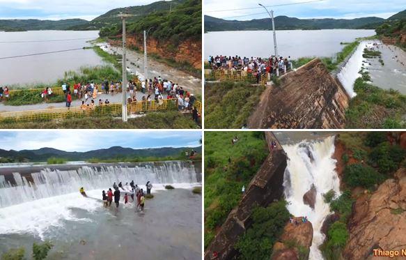 Autoridades alertam os populares que estão invadindo área de segurança da barragem de Ceraíma; ‘invasão de área federal é crime’.
