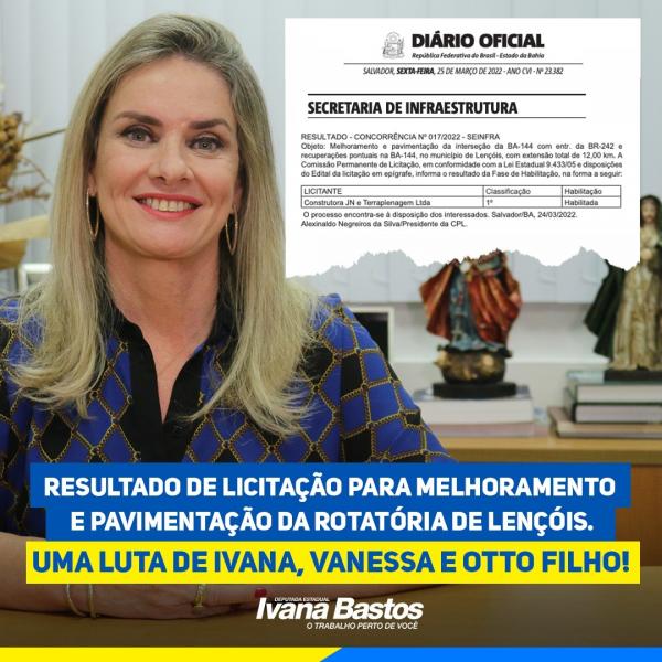 Finalizada a licitação para construção de rotatória e melhoramento da BA 144 em Lençóis.