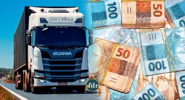 Caminhoneiros receberão R$ 2.000 de auxílio no dia 9 de agosto.