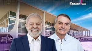Bolsonaro e Lula disputarão presidência do Brasil no segundo turno.