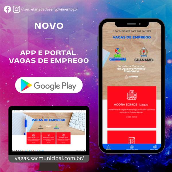 Secretaria de Desenvolvimento Econômico de Guanambi lança plataformas digitais do Balcão de Empregos.