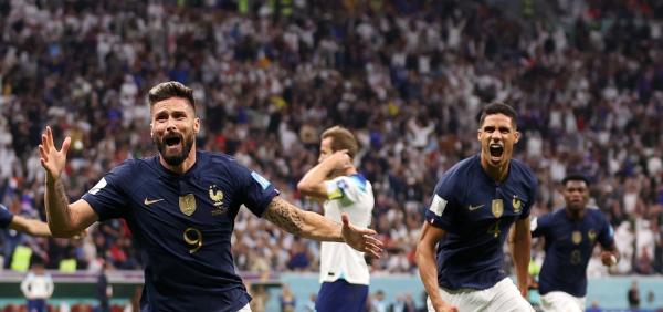 França vence Inglaterra e vai enfrentar Marrocos na semifinal.