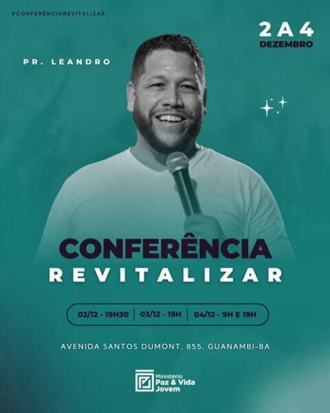 Guanambi: Ministério Paz e Vida realizará Conferência Jovem.