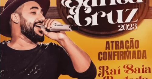 Raí Saia Rodada é a primeira atração confirmada da Festa de Santa Cruz em Malhada.