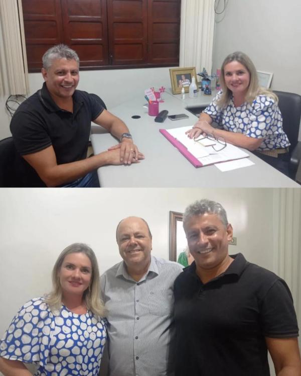 Deputada Ivana Bastos recebe a visita institucional do prefeito interino de Guanambi, Arnaldo Azevedo (Nal).