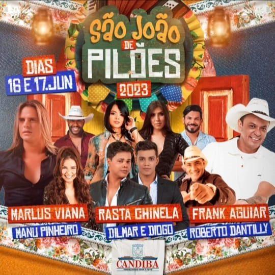 Programação do São João de Pilões 2023 é anunciada.