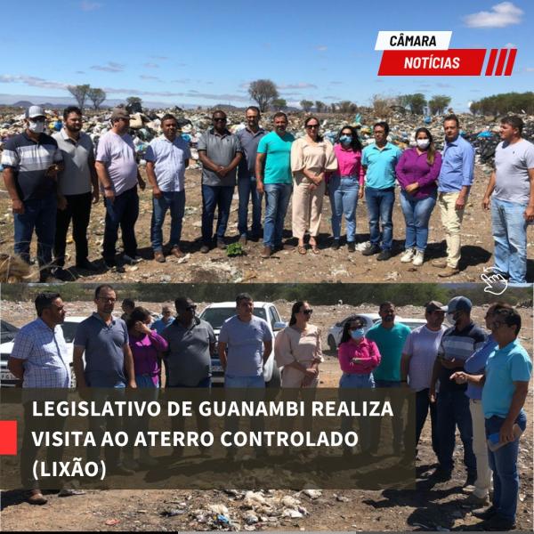 Vereadores de Guanambi realizam visita ao Aterro Controlado (Lixão).