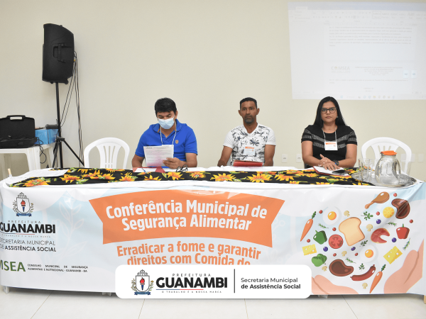Guanambi realiza Conferência Municipal de Segurança Alimentar.