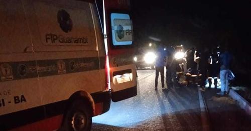 Homem fica ferido ao colidir moto em cachorro na BR-122, em Candiba.