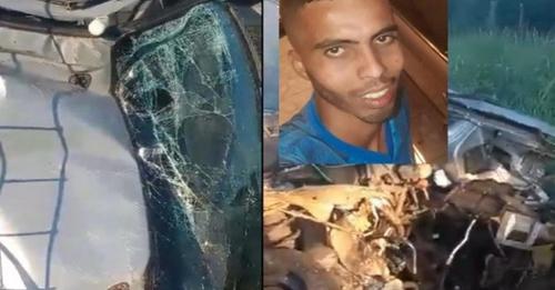 Colisão entre carro e caminhão tira a vida de homem de 31 anos em Riacho de Santana.