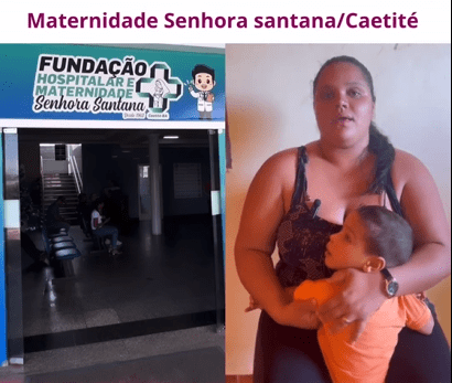Mães denunciam violência obstétrica no Hospital Senhora Santana em Caetité.