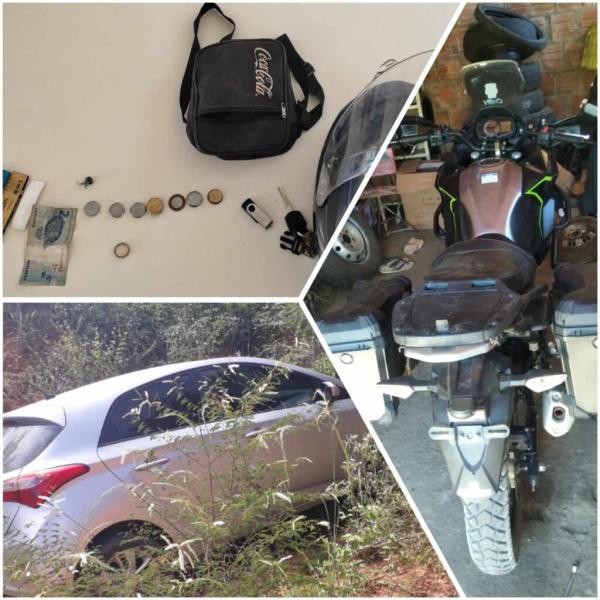 Adolescente suspeito de furtar carro e moto é apreendido pela PM em Caetité.