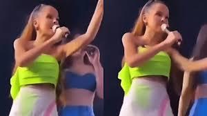 Fã chama Maiara de ‘calango seco’ durante show e cantora rebate: ‘saia daqui’.