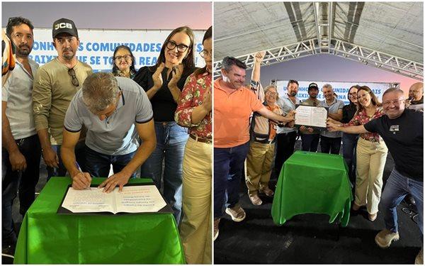 Em ato histórico, Prefeito de Guanambi assina Ordem de Serviço para construção da Escola do Campo em Tempo Integral no Suruá, região do Baixio.
