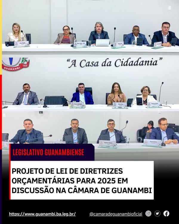 Vereadores de Guanambi aprovam Projetos em Sessão Extraordinária.