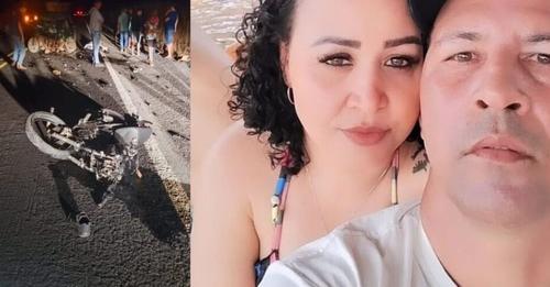 Batida entre carro e moto deixa dois mortos na BR-135, em Cocos.