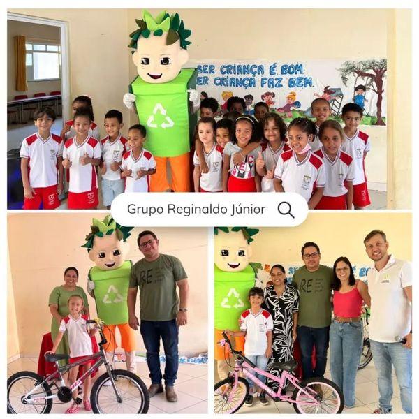 Candiba premia alunos em mais um sorteio da Gincana de Recicláveis.