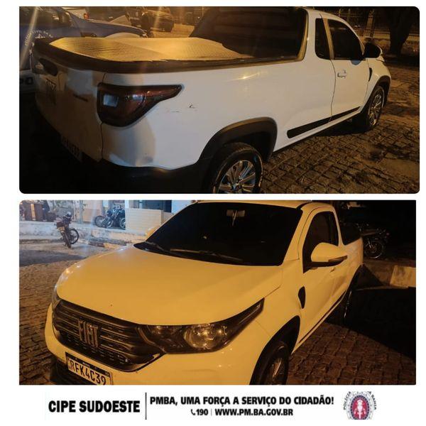 Homem é preso com veículo com sinais de adulteração em Palmas de Monte Alto.
