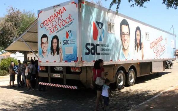 SAC Móvel estará em Sebastião Laranjeiras.