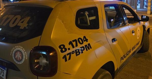 Homem é preso após ameaçar e quebrar móveis na casa da própria avó em Guanambi.