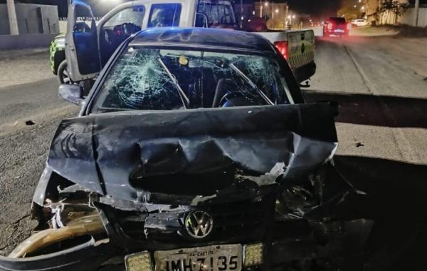 Colisão em avenida movimentada de Guanambi deixa criança ferida; motorista fugiu do local.