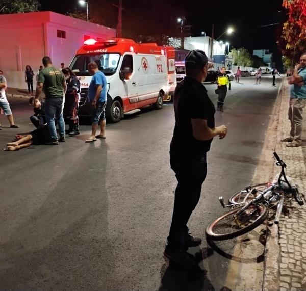 Motociclista atropela idoso ciclista em Guanambi e foge sem prestar socorro.