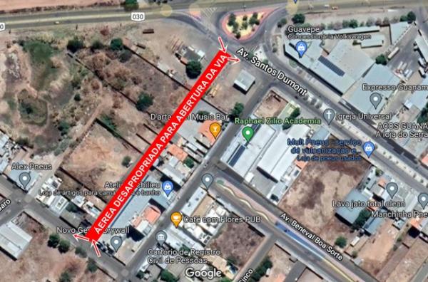 Prefeitura de Guanambi abre nova via que interligará avenidas Santos Dumont e Messias Pereira Donato.