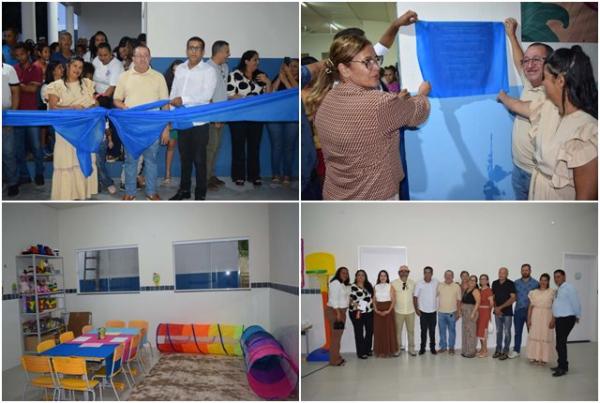 Prefeitura de Pindaí entrega ampliação e requalificação da Escola Durval Borges em Paus Pretos.