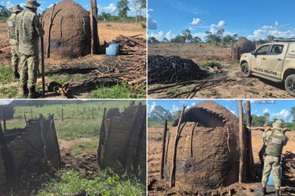 Operação ambiental desmantela esquema ilegal de produção de carvão em Carinhanha.