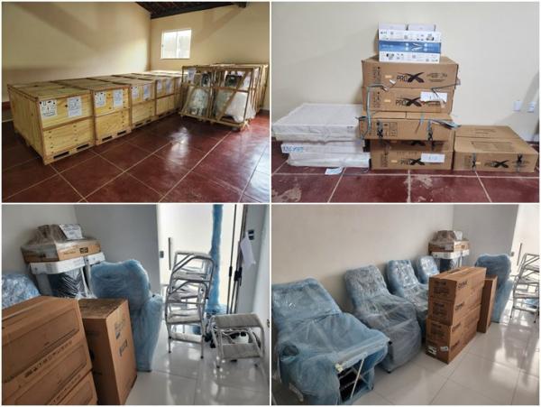 Prefeito de Igaporã recebe equipamentos hospitalares cedidos pelo Governo da Bahia.