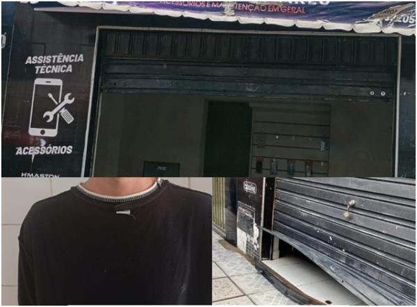 Ação policial resulta na prisão de homem suspeito de furto no centro de Guanambi.